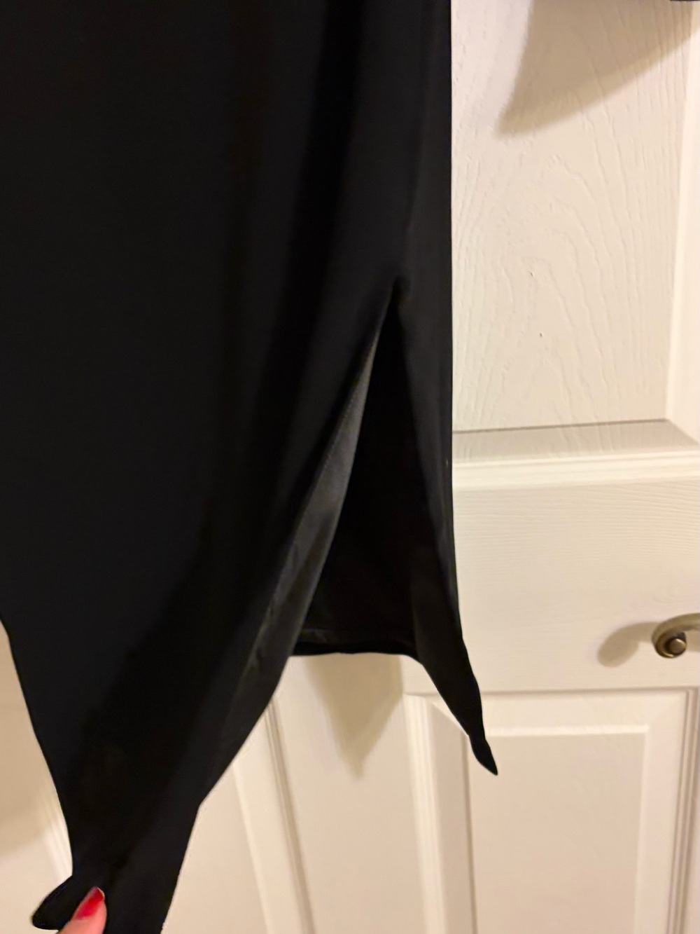 Bardot Black Off-Shoulder Midi Dress with Tiered Bell Sleeves - Picture 5 of 7